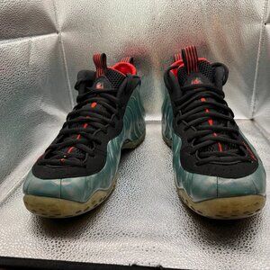 Size 10.5 Nike Air Foamposite One PRM Black Red Blue Mens Shoes 575420-300